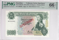 Mauritius, 25 Rupees, 1978, UNC, p32bCS1, SPECIMEN