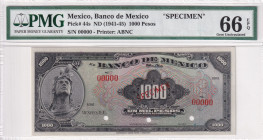 Mexico, 1.000 Pesos, 1941/1945, UNC, p44s, SPECIMEN