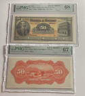 Mexico, 50 Pesos, 1900/1907, UNC, pS355p1; pS355p2, FRONT PROOF, BACK PROOF