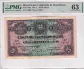 Mozambique, 5 Libras, 1934, UNC, pR32