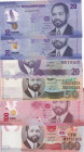 Mozambique, 20-50-100 Metıcais, 2006/2024, UNC, (Total 6 banknotes)