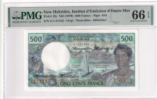 New Hebrides, 500 Francs, 1979, UNC, p19c