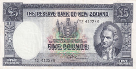 New Zealand, 5 Pounds, 1940/1967, VF, p160d