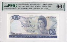 New Zealand, 10 Dollars, 1975/1977, UNC, p166cs