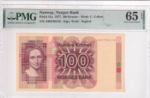 Norway, 100 Kroner, 1977, UNC, p41a