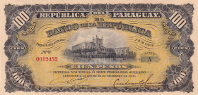 Paraguay, 100 Pesos, 1907, UNC(-), p159