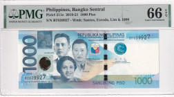 Philippines, 1.000 Piso, 2019/2021, UNC, p211e
