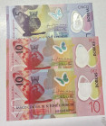 Saint Thomas & Prince, 5-10 Dobras, 2016, UNC, p70;p71a, (Total 3 banknotes)