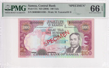 Samoa, 100 Tala, 2006, UNC, p37as, SPECIMEN