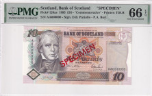 Scotland, 10 Pounds, 1995, UNC, p120as, SPECIMEN