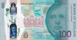 Scotland, 100 Pounds, 2021, UNC, p135