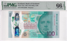Scotland, 100 Pounds, 2022, UNC, p135a