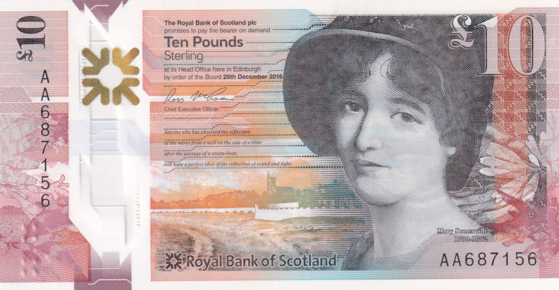 Scotland, 10 Pounds, 2016, UNC, p371a

Polymer

Estimate: USD 20-40