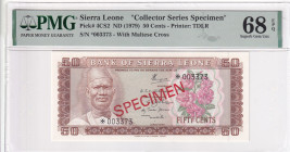Sierra Leone, 50 Cents, 1979, UNC, p4CS2, SPECIMEN