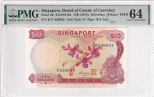 Singapore, 10 Dollars, 1973, UNC, p3d