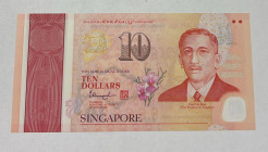 Singapore, 10 Dollars, 2015, UNC, p58a