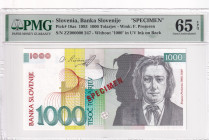 Slovenia, 1.000 Tolarjev, 1993, UNC, p18as, SPECIMEN