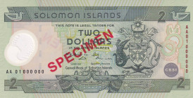 Solomon Islands, 2 Dollars, 2001, UNC, p23s, SPECIMEN
