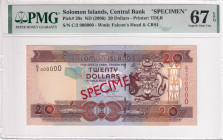 Solomon Islands, 20 Dollars, 2006, UNC, p28s, SPECIMEN