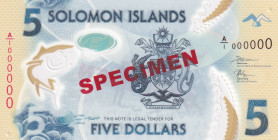 Solomon Islands, 5 Dollars, 2019, UNC, p38, SPECIMEN