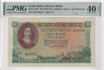 South Africa, 10 Rand, 1962-65, XF, p107b