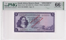 South Africa, 5 Rand, 1967-74, UNC, p111s2, SPECIMEN