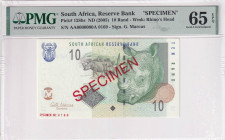 South Africa, 10 Rand, 2005, UNC, p128bs, SPECIMEN