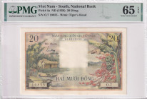 South Viet Nam, 20 Dông, 1956, UNC, p4a