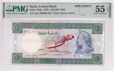 Syria, 100 Pounds, 1978, AUNC(+), p104bs, SPECIMEN