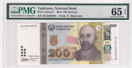 Tajikistan, 200 Somoni, 2018, UNC, p21