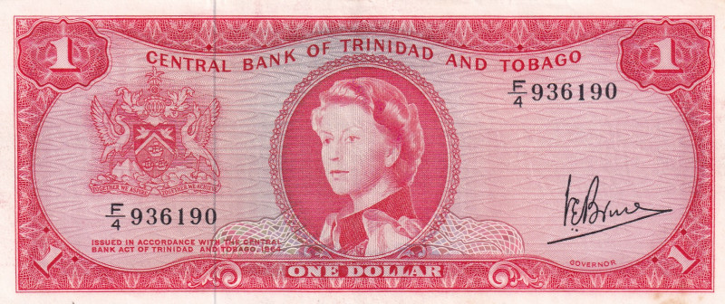 Trinidad & Tobago, 1 Dollar, 1964, XF, p26c

Queen Elizabeth II Portrait, Stai...