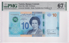 Tunisia, 10 Dinars, 2020, UNC, p98a