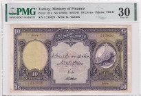 Türkiye, 10 Livres, 1927, VF, p121, 1. Emission
