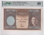 Türkiye, 50 Livres, 1927, XF, p122, 1. Emission