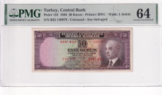 Türkiye, 50 Kurush, 1930, UNC, p133, 2.Emission