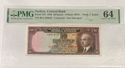 Türkiye, 50 Kurush, UNC, p133, 2.Emission