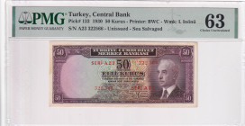 Türkiye, 50 Kurush, UNC, p133, 2.Emission