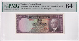 Türkiye, 50 Kurush, UNC, p133, 2.Emission