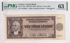 Türkiye, 100 Lira, 1942, UNC, p144a, 3.Emission