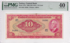 Türkiye, 10 Lira, 1947, XF, p147a, 4.Emission