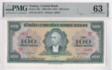 Türkiye, 100 Lira, 1947, UNC, p149, 4.Emission