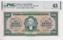 Türkiye, 100 Lira, 1947, XF, p149a, 4.Emission