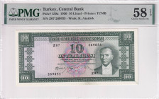 Türkiye, 10 Lira, 1960, AUNC, p159, 5.Emission