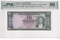 Türkiye, 10 Lira, 1963, UNC, p161, 5.Emission
