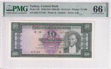Türkiye, 10 Lira, 1963, UNC, p161, 5.Emission