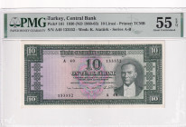 Türkiye, 10 Lira, 1963, AUNC, p161, 5.Emission