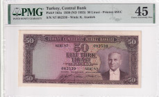 Türkiye, 50 Lira, 1953, XF, p163a, 5.Emission