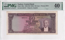 Türkiye, 50 Lira, 1953, XF, p163a, 5.Emission
