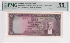 Türkiye, 50 Lira, 1957, AUNC, p165a, 5.Emission
