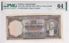 Türkiye, 100 Lira, 1958, UNC, p169, 5.Emission